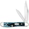 Case Cutlery Knife, Case Pocket Worn Mediterranean Blue Bone Peanut 51858 - alternate 1